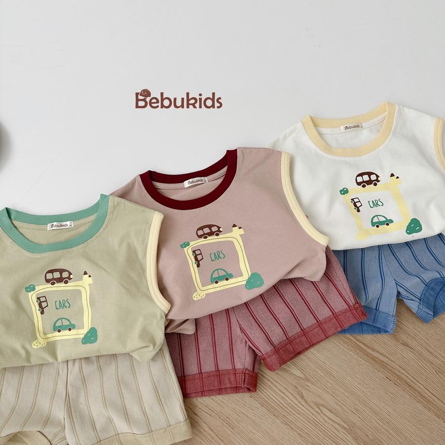 SB2333- bộ sát nách in ô vuông, ô tô