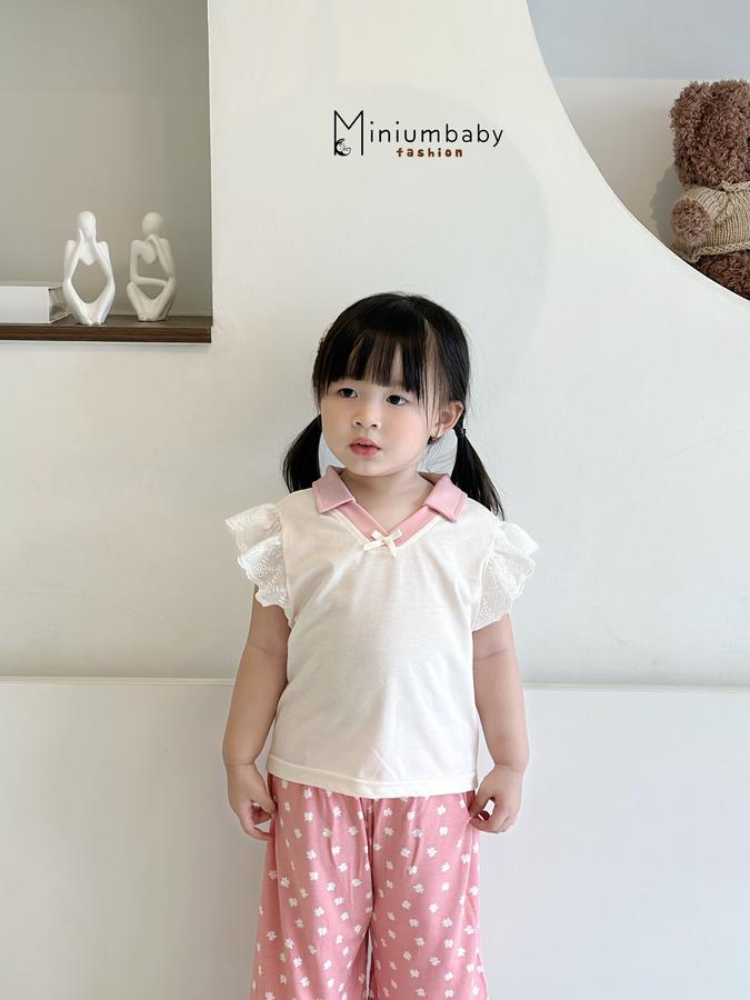 SB2352- bộ cộc cánh tiên phối cổ, tay ren