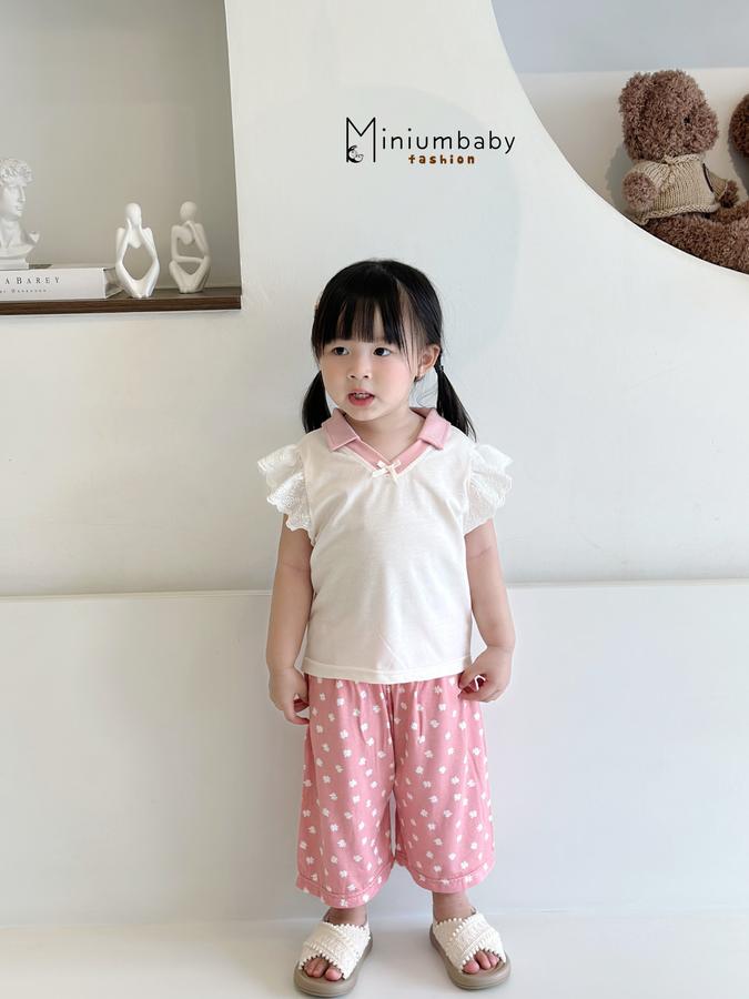 SB2352- bộ cộc cánh tiên phối cổ, tay ren