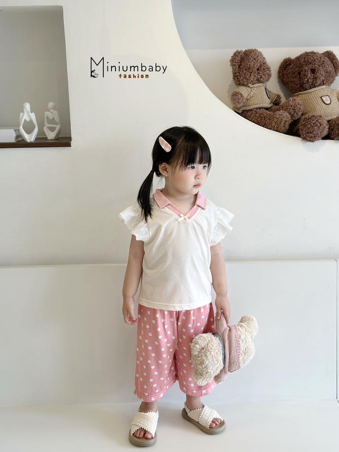 SB2352- bộ cộc cánh tiên phối cổ, tay ren