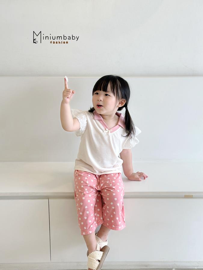 SB2352- bộ cộc cánh tiên phối cổ, tay ren