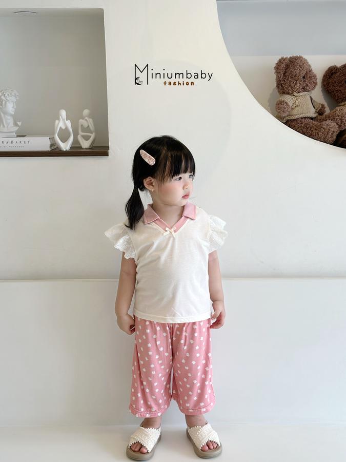 SB2352- bộ cộc cánh tiên phối cổ, tay ren