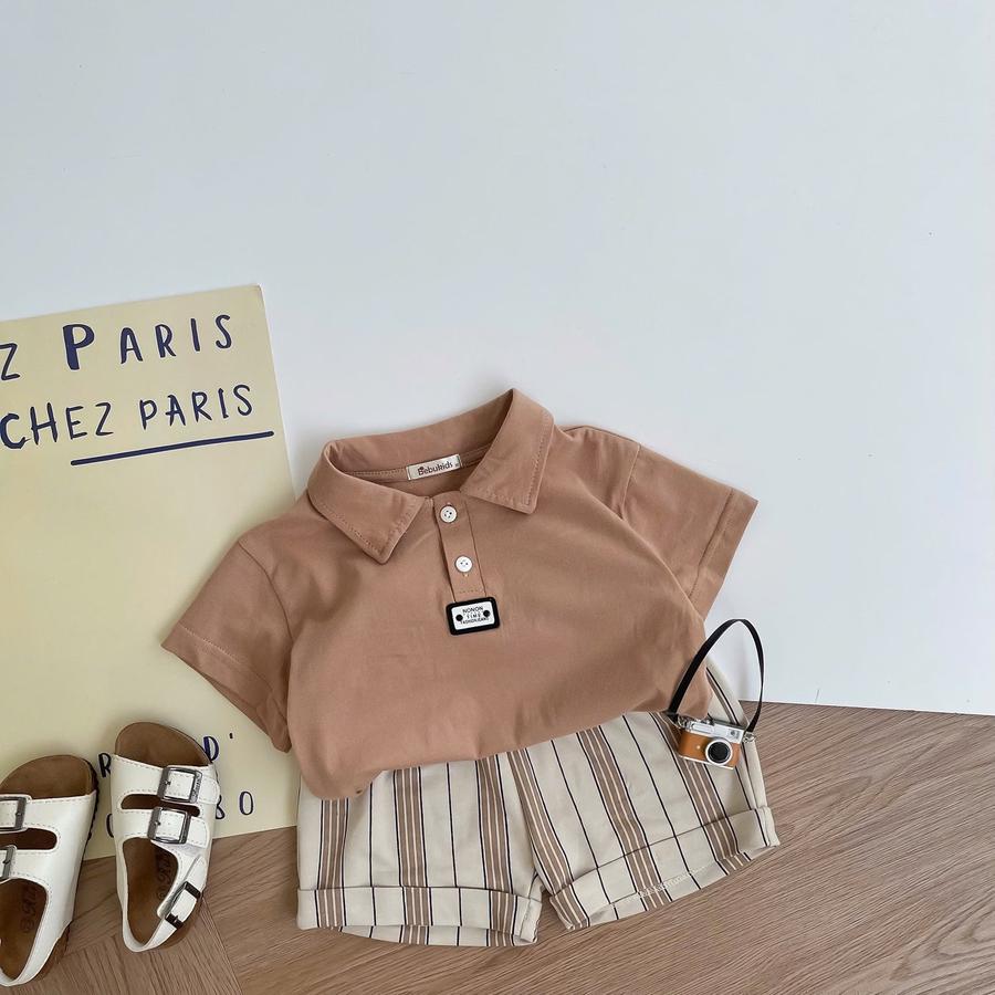 SB2386- bộ polo mix màu bé trai