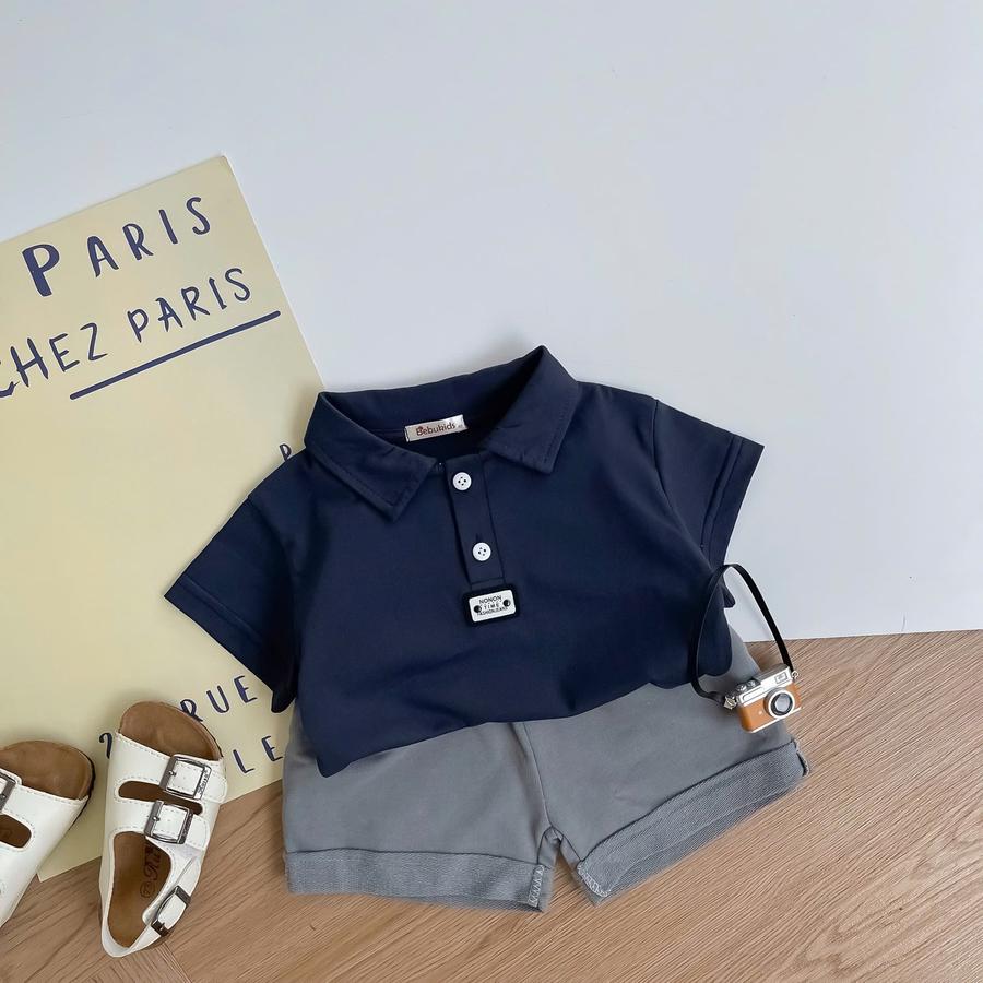 SB2386- bộ polo mix màu bé trai