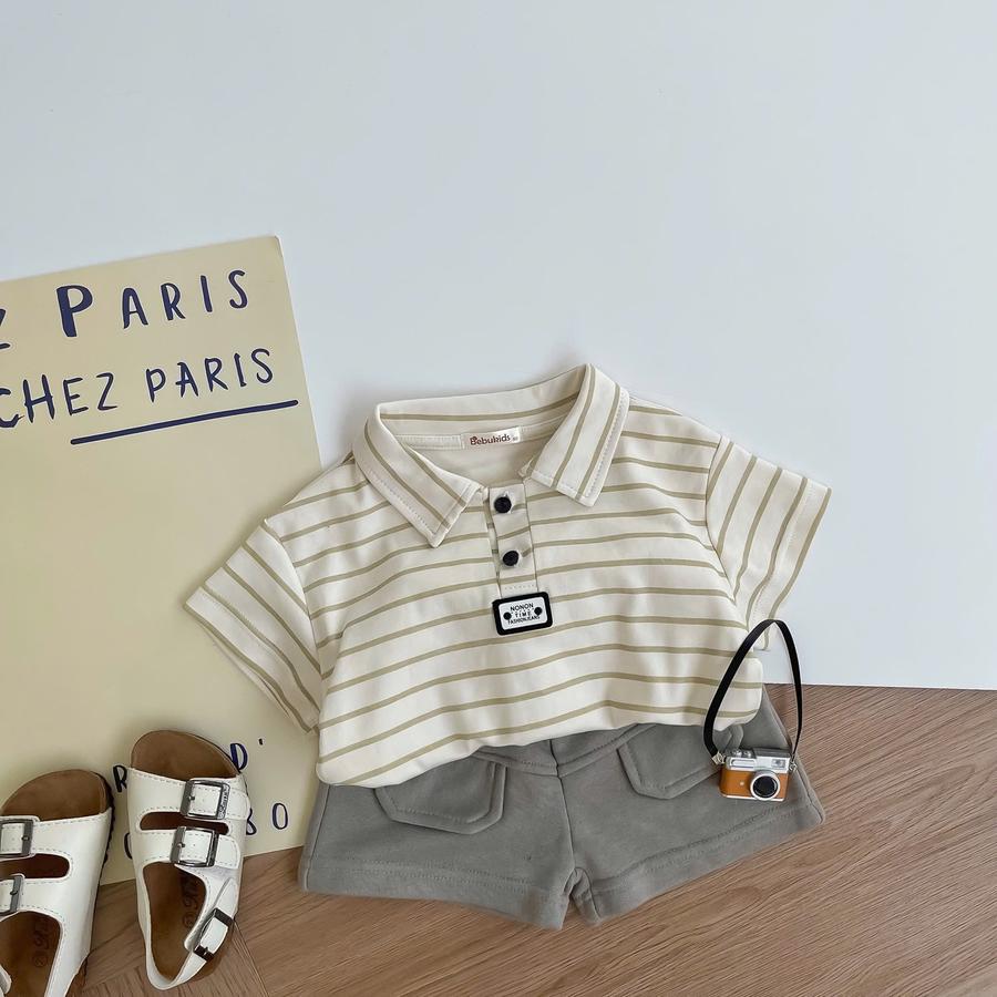 SB2386- bộ polo mix màu bé trai