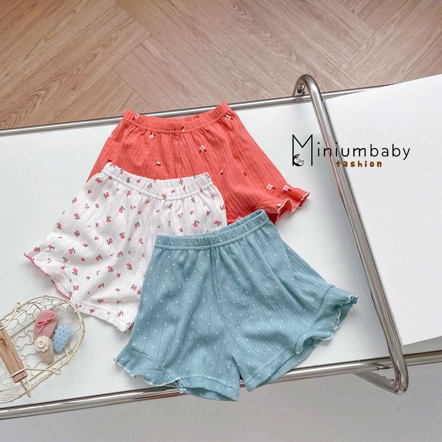 SB2405- bộ hai dây bé gái họa tiết đính nơ