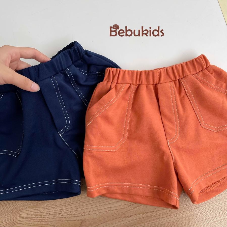 SB2382- bộ polo kẻ gang to in ô vuông cún