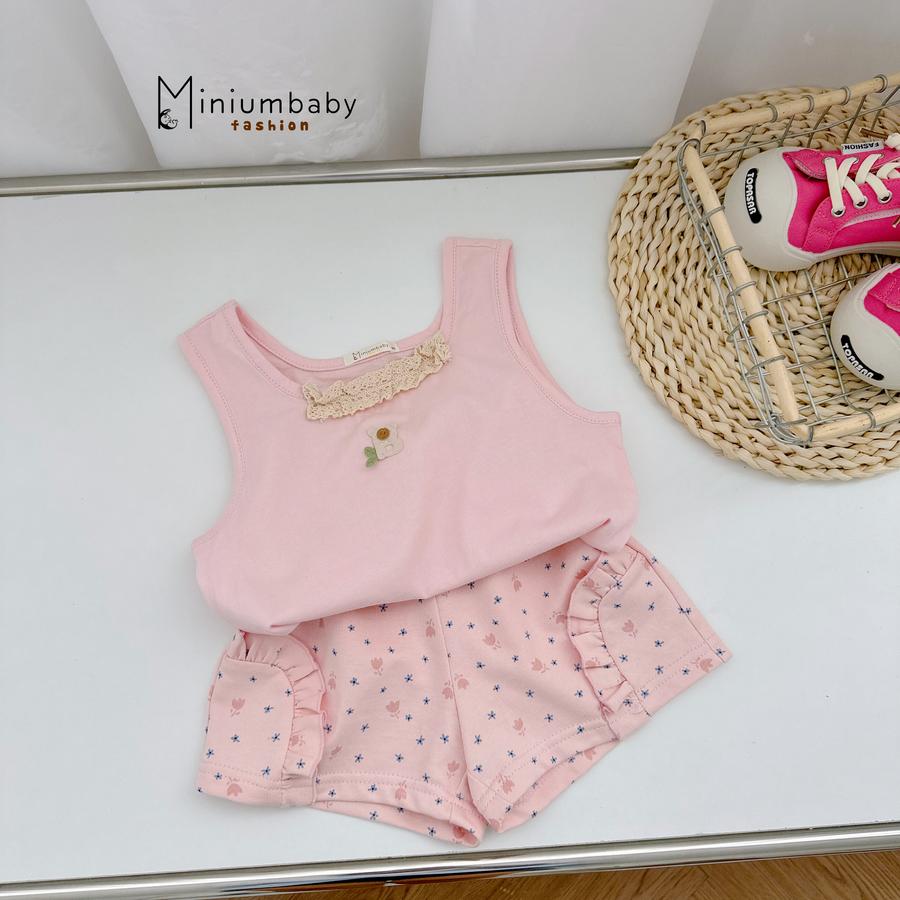 SB2379- bộ cổ zen mix màu hồngqhoa