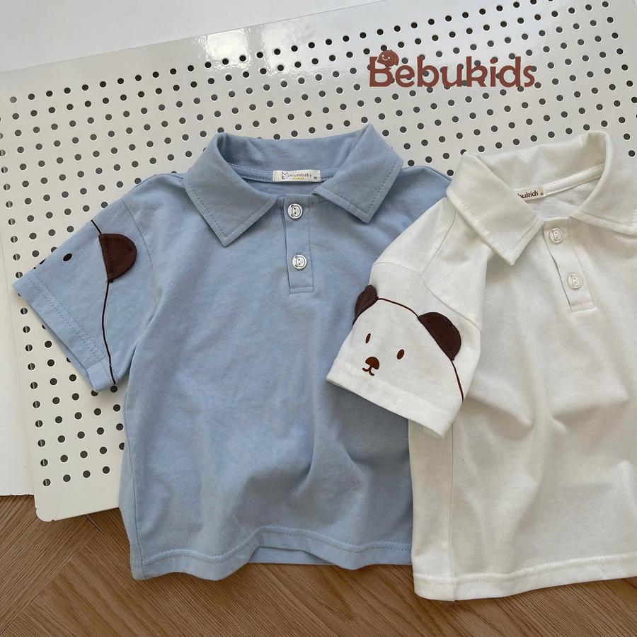 SB2400- bộ polo đính tai gấu tay