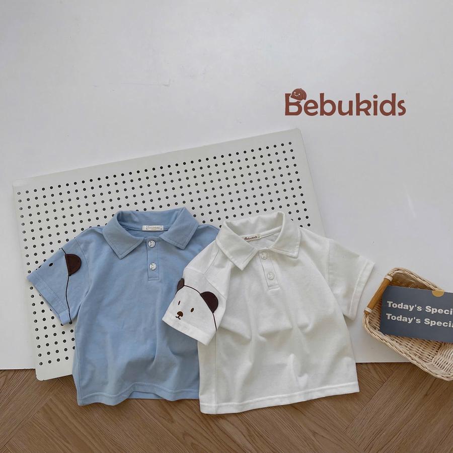SB2400- bộ polo đính tai gấu tay