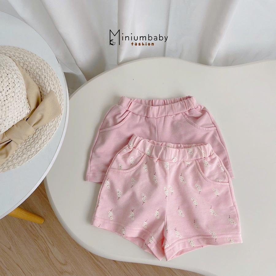 SB2304-bộ cộc cổ bèo túi ngực đính nơ