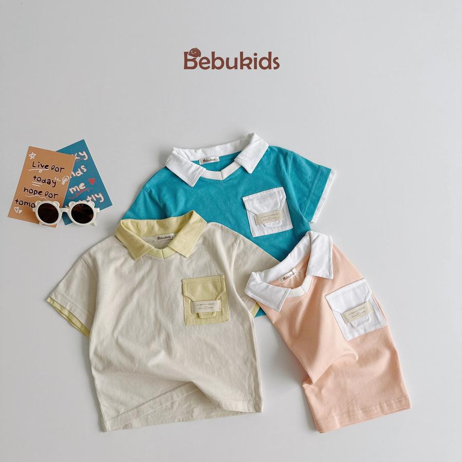 SB2229-bộ polo phối cổ, gấu tay,túi ngực