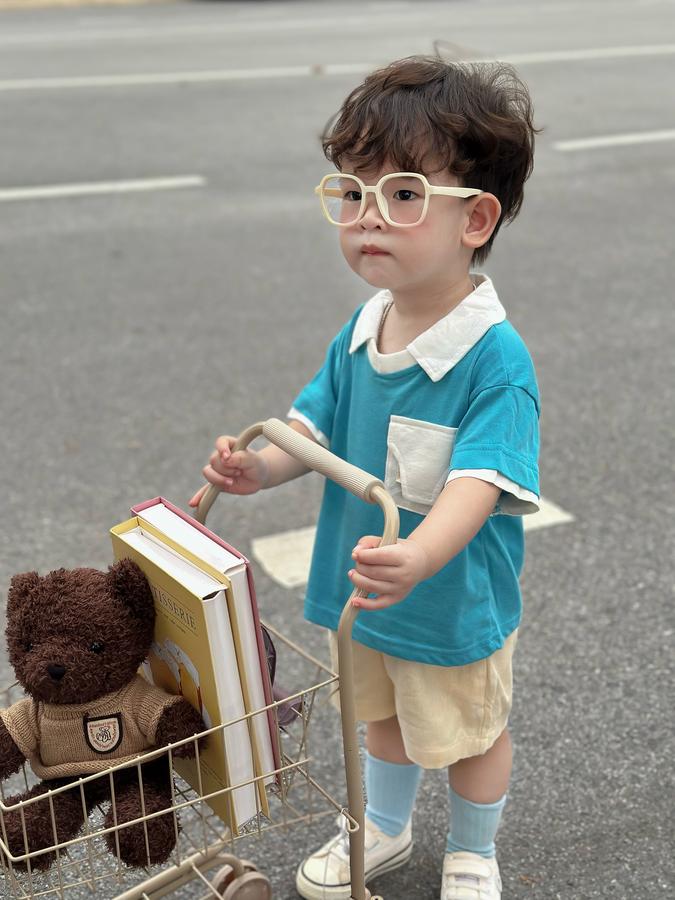 SB2229-bộ polo phối cổ, gấu tay,túi ngực