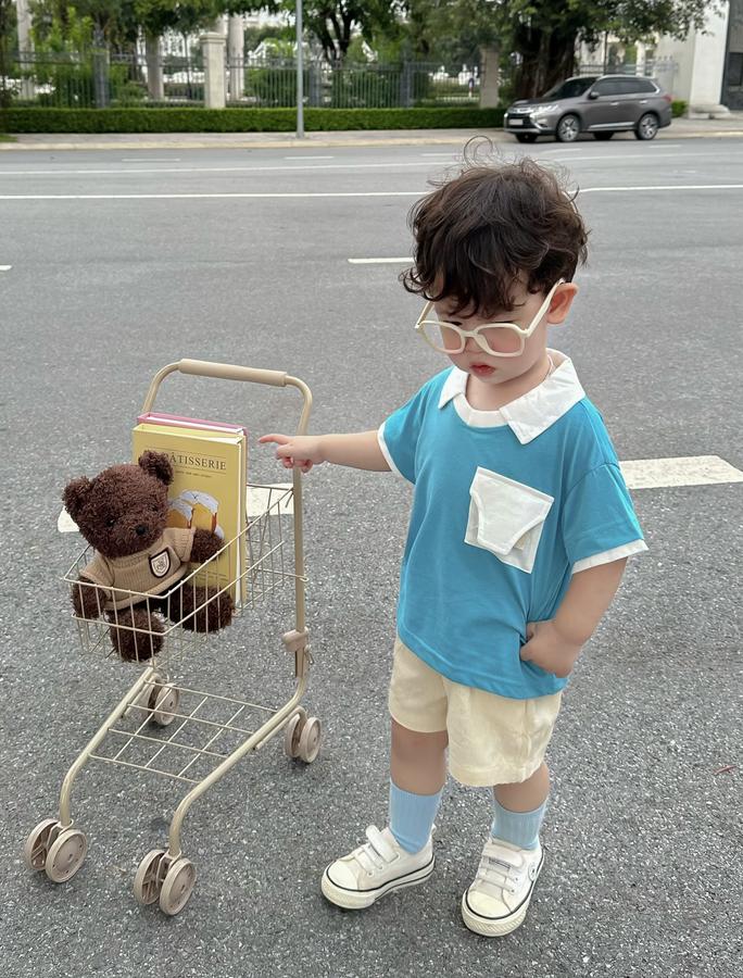 SB2229-bộ polo phối cổ, gấu tay,túi ngực