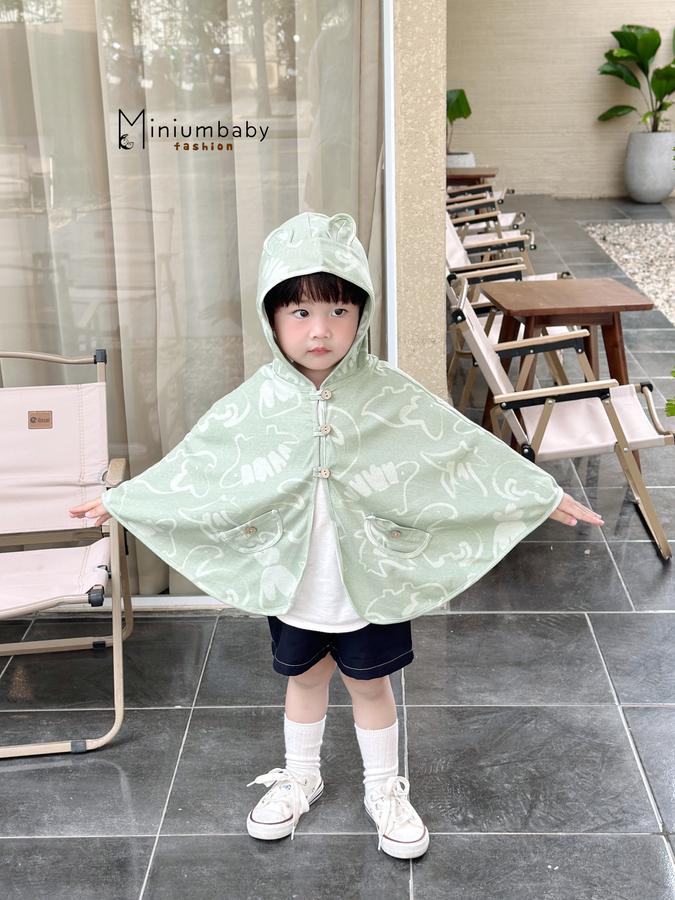 Áo choàng cánh dơi thu đông kl xanh lá