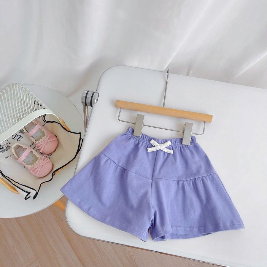 V2427- quần váy bé gái tím đậm