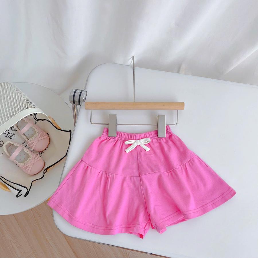 V2427- quần váy bé gái hồng