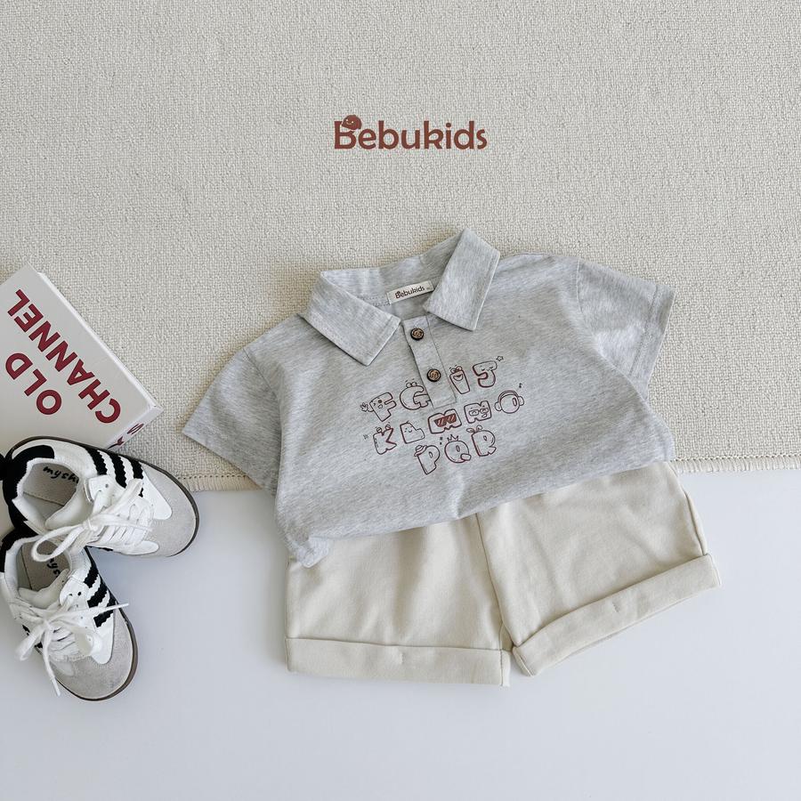 SB2386- bộ polo mix màu bé trai ghibe