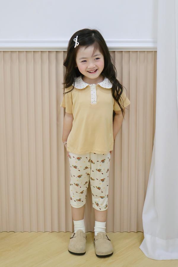 SB2392- bộ cổ sen quần dài in ngôi nhà. cổ bi