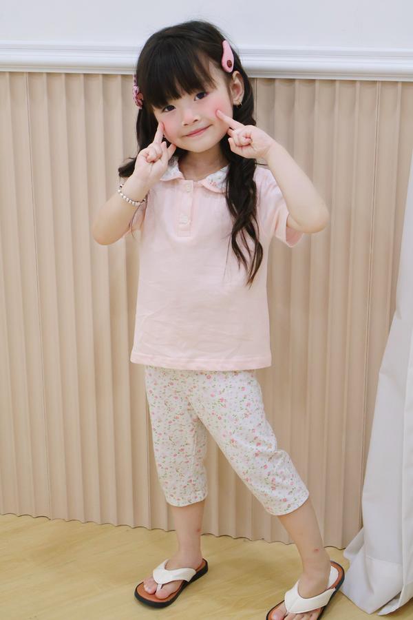 SB2378- bộ cổ sen quần dài phối cổ quần hoa