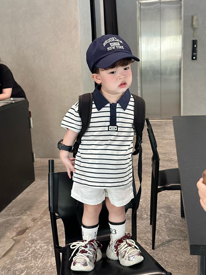 A1844- áo polo kẻ