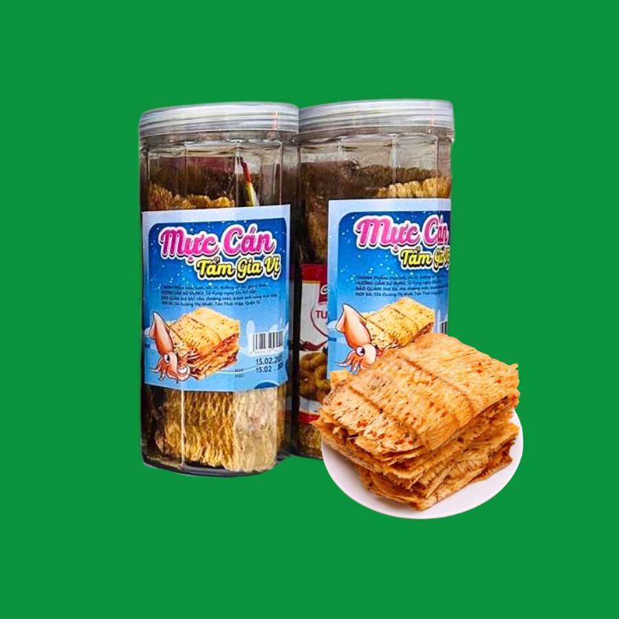 Mực cán tẩm vị