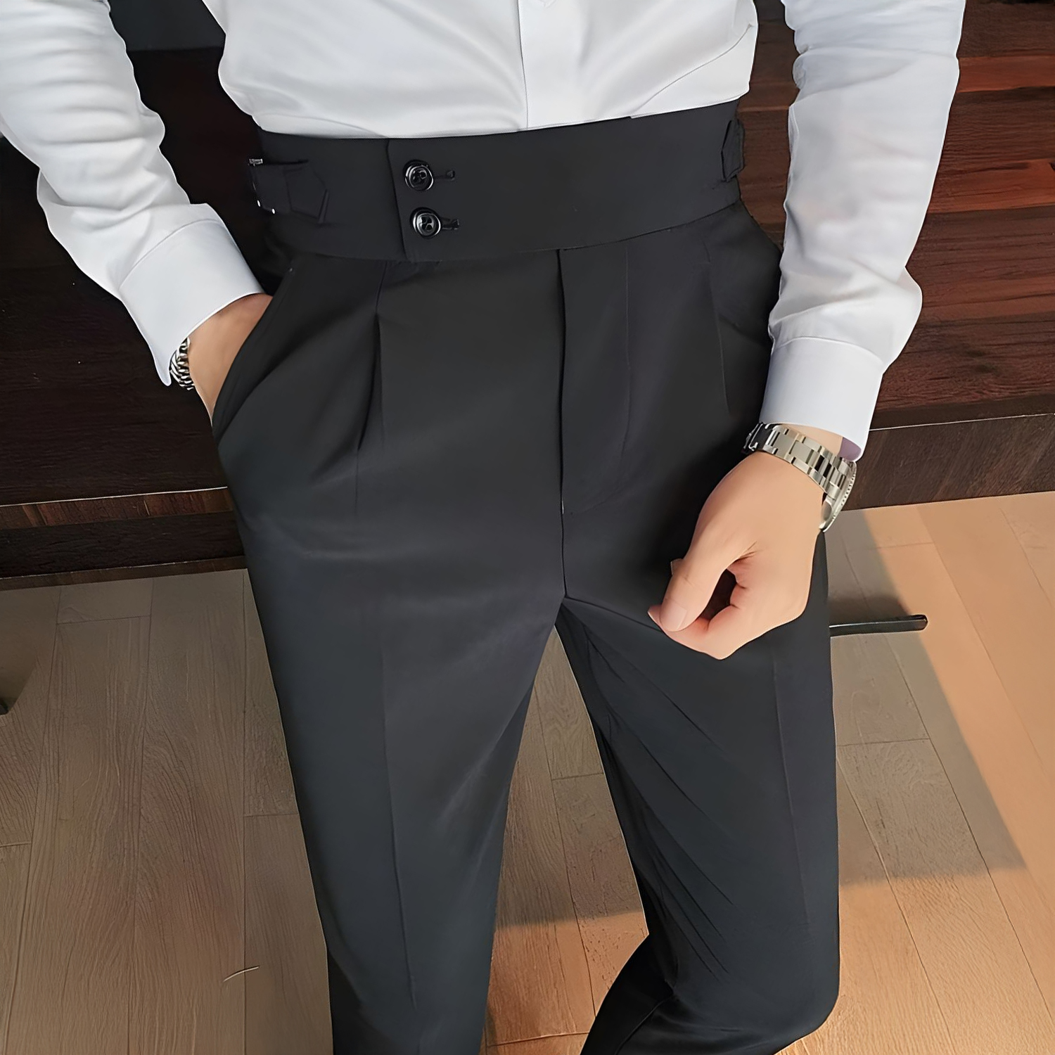 Product image - M66 Quần âu nam sidetab thiết kế chất vải Wool Prime cao cấp bền màu mềm mại