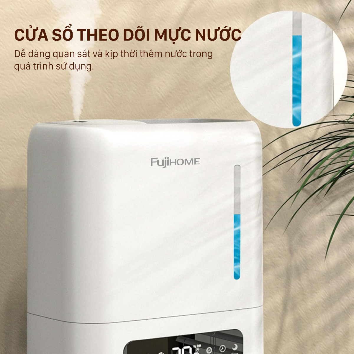 Máy Phun Sương Tạo Ẩm Xông Tinh Dầu Fujihome HM04EUV