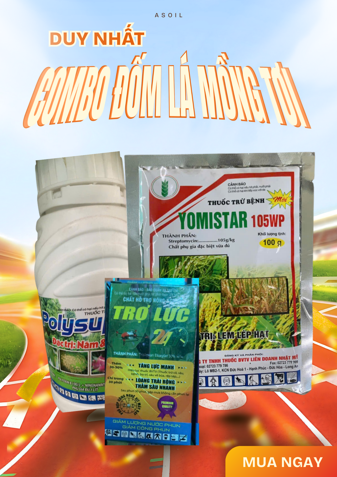 Bộ Thuốc Trị Đốm Lá Mồng tơi