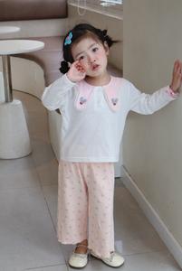 Bộ dài quần dài bé gái có cổ