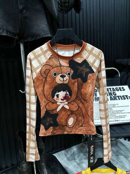 Product image - Áo Thun Dài Tay In Hình Mẹ và Mẹ Gấu