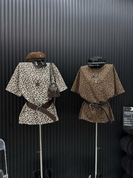 Product image - Áo Cộc  Tay Họa Tiết Beo