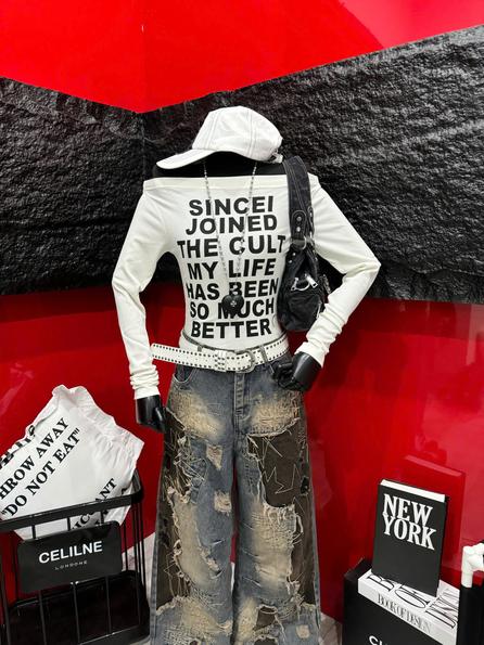 Product image - Áo thun dài tay in chữ