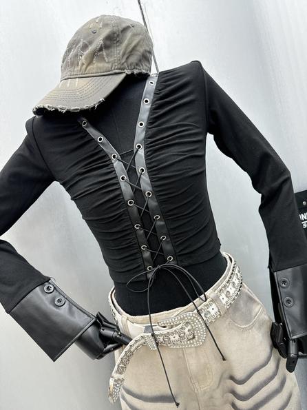 Product image - Áo phông Phối da