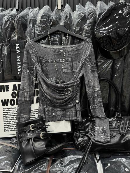 Product image - Áo Giả bò Cổ Rộng