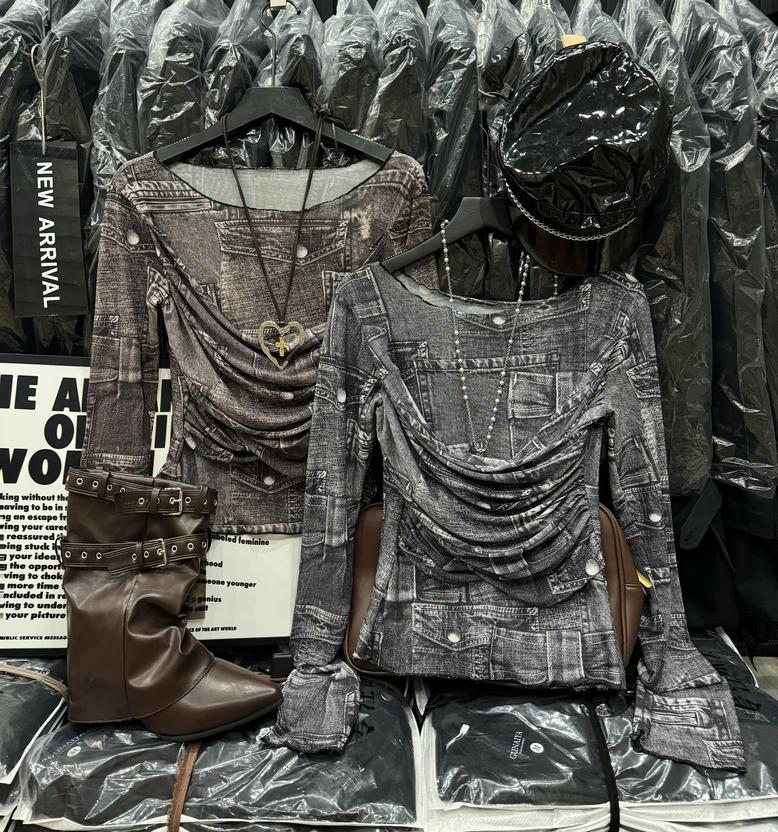 Product image - áo giả bò cổ rộng