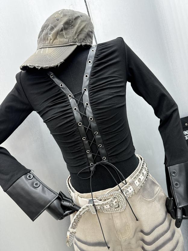 Product image - Áo phông Phối da