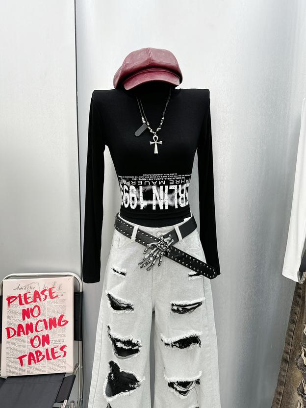 Product image - áo tay dài cổ tròn