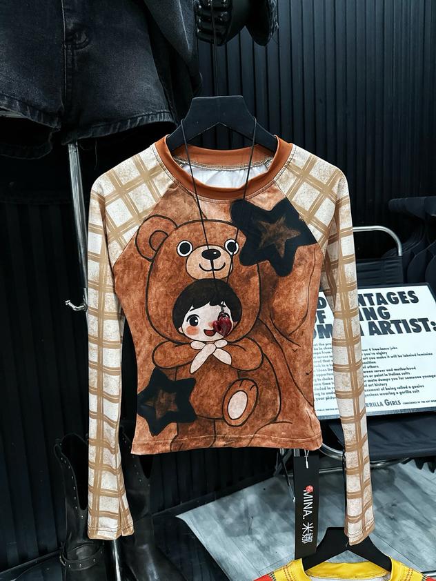 Product image - Áo Thun Dài Tay In Hình Mẹ và Mẹ Gấu