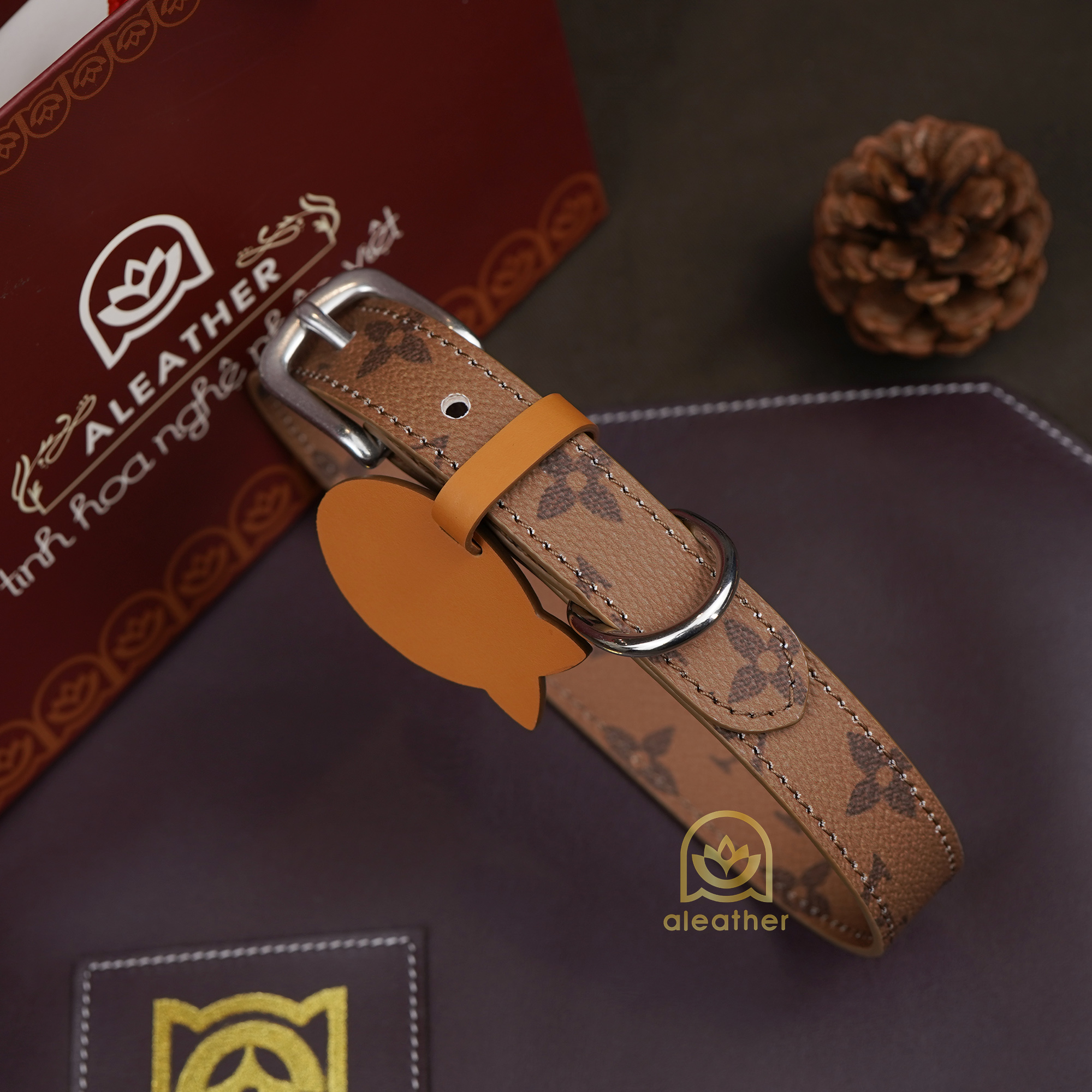 Product image - Vòng cổ da bê Pháp cao cấp, sang trọng bậc nhất