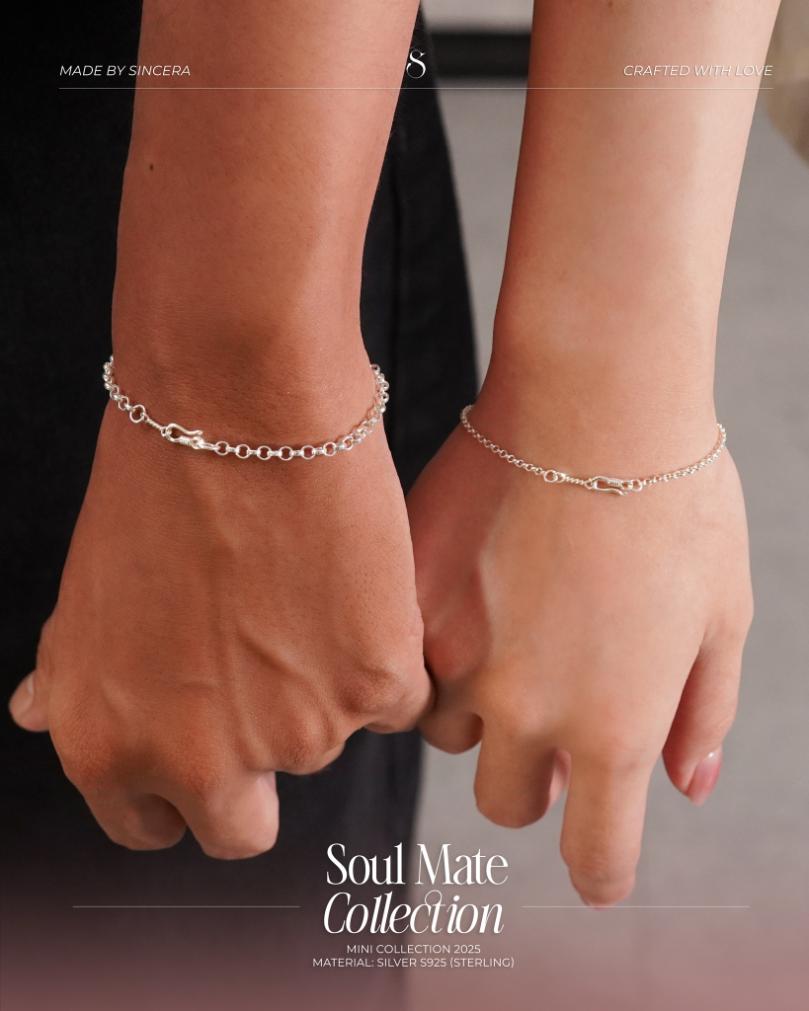 Vòng Tay Rolo Chain Khóa Shook | Bạc s925 3