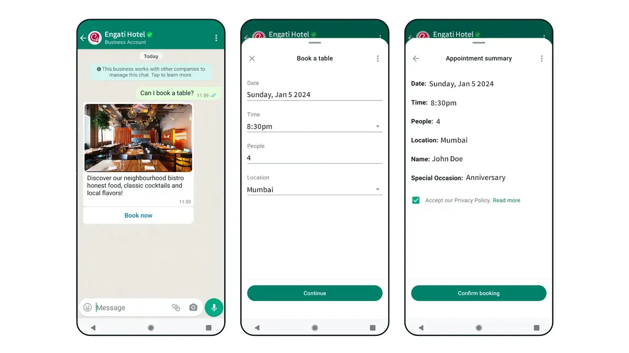 Understanding WhatsApp Booking