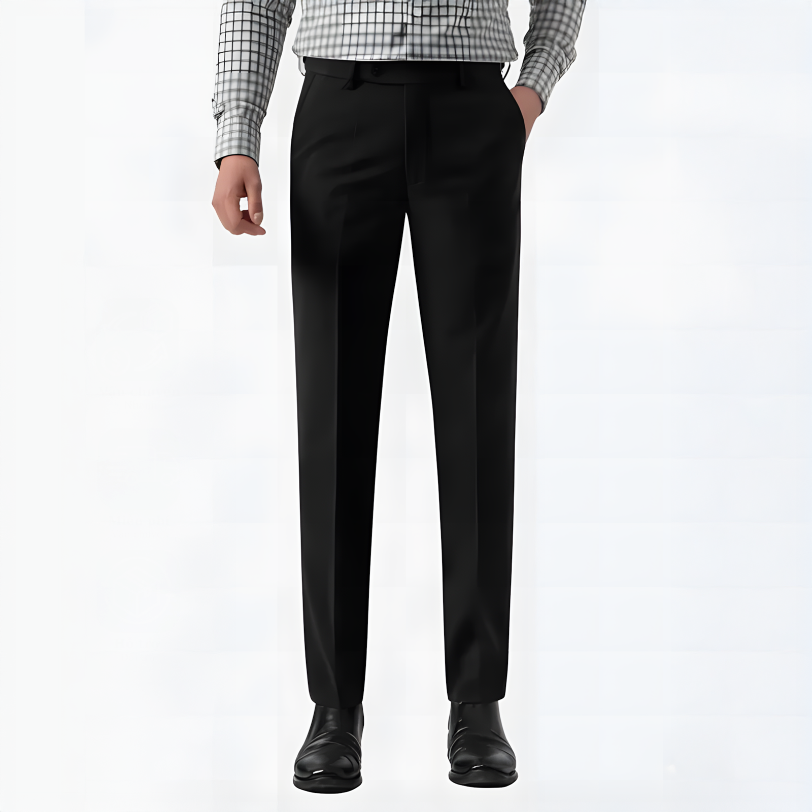 Product image - Q88 Quần âu nam thiết kế cạp chun ẩn thông minh chất Wool Premium cao cấp bền màu mềm mại