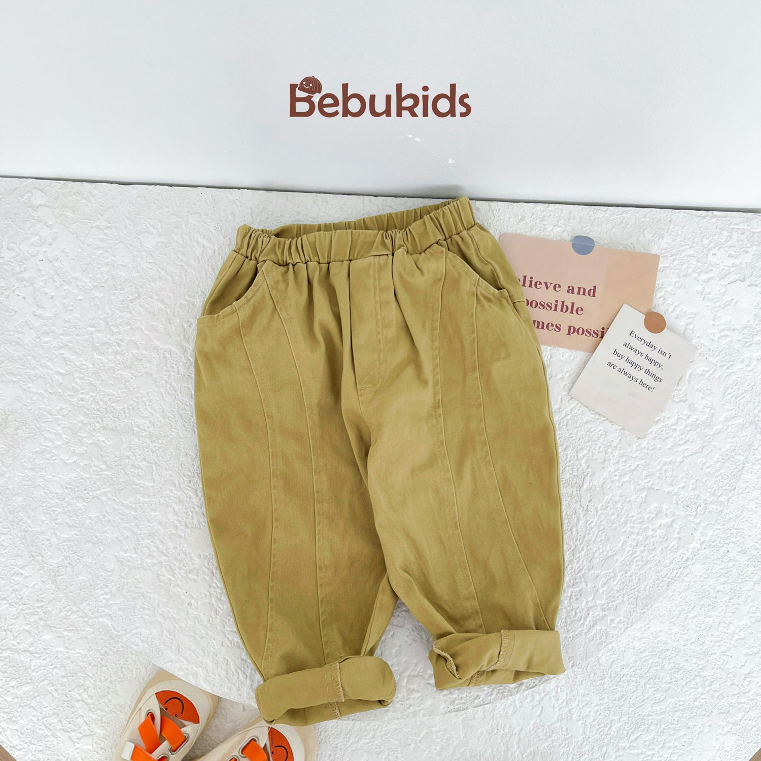 QD1665- quần kaki can 3 mảnh kakibong