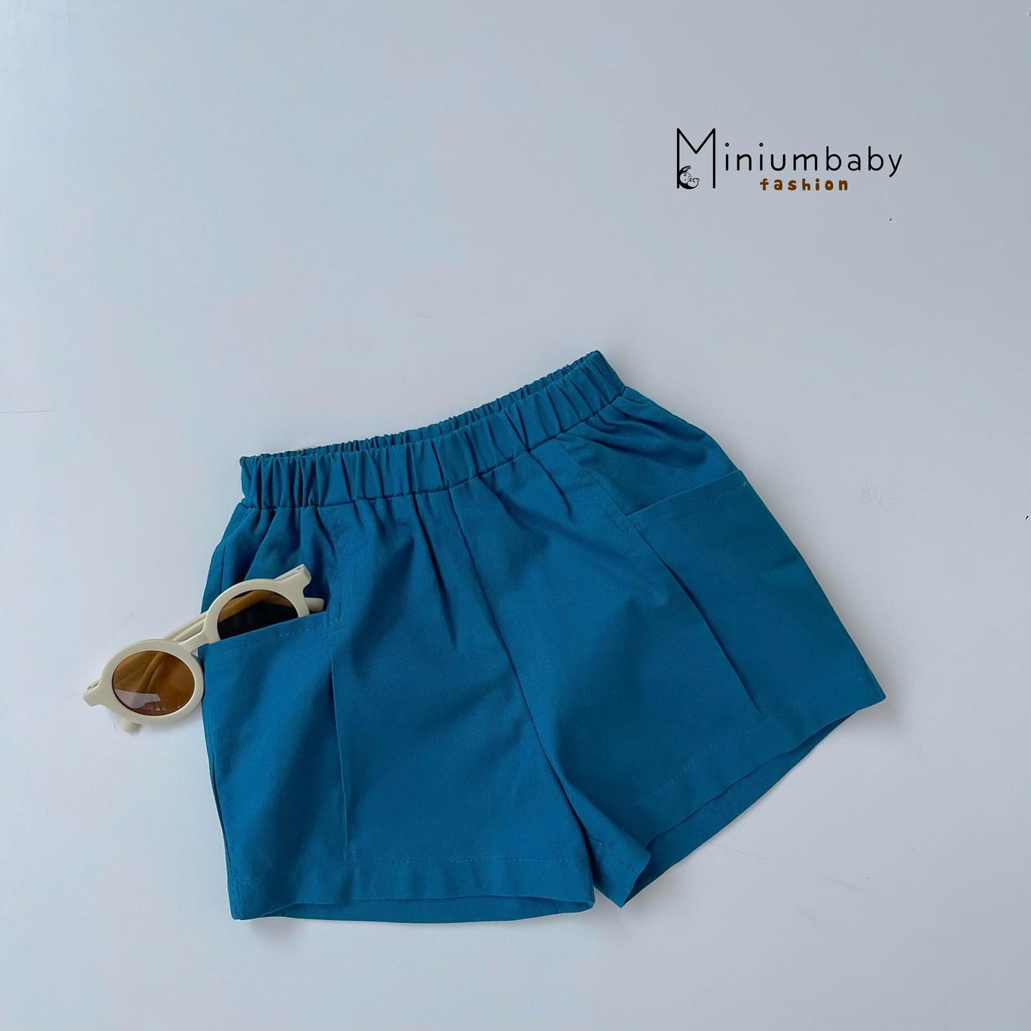 QC1599- Quần đùi linen nhiều màu cho bé cổ vịt