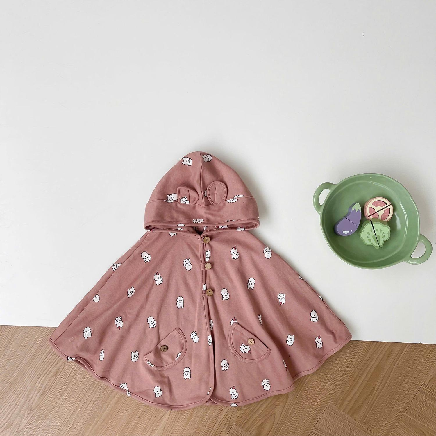 Áo choàng cánh dơi thu đông chó nâu