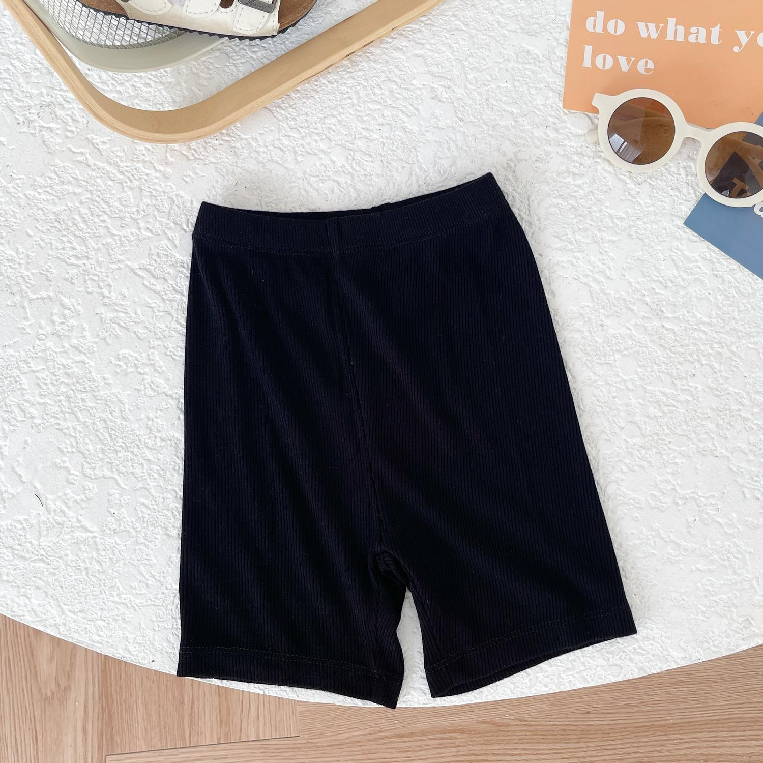 QC1555-quần đùi legging bé gái đen