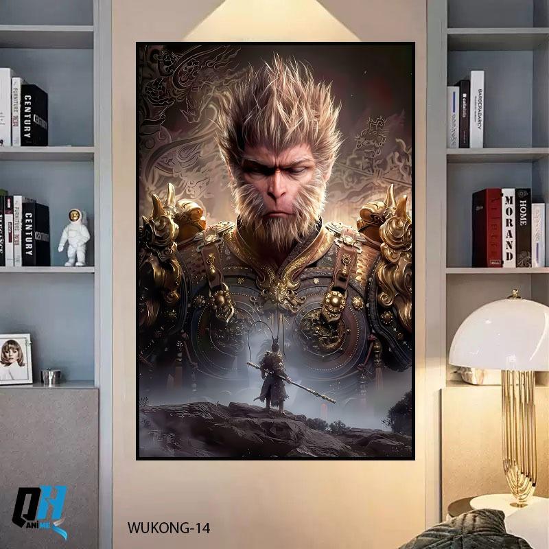 Tranh Dán Tường Wukong,Tráng Gương Fomex 5mm,Decor Phòng Ngủ,Phòng Game,Phòng Trẻ Em,Livestream,Quán Cafe,QH Anime Decor