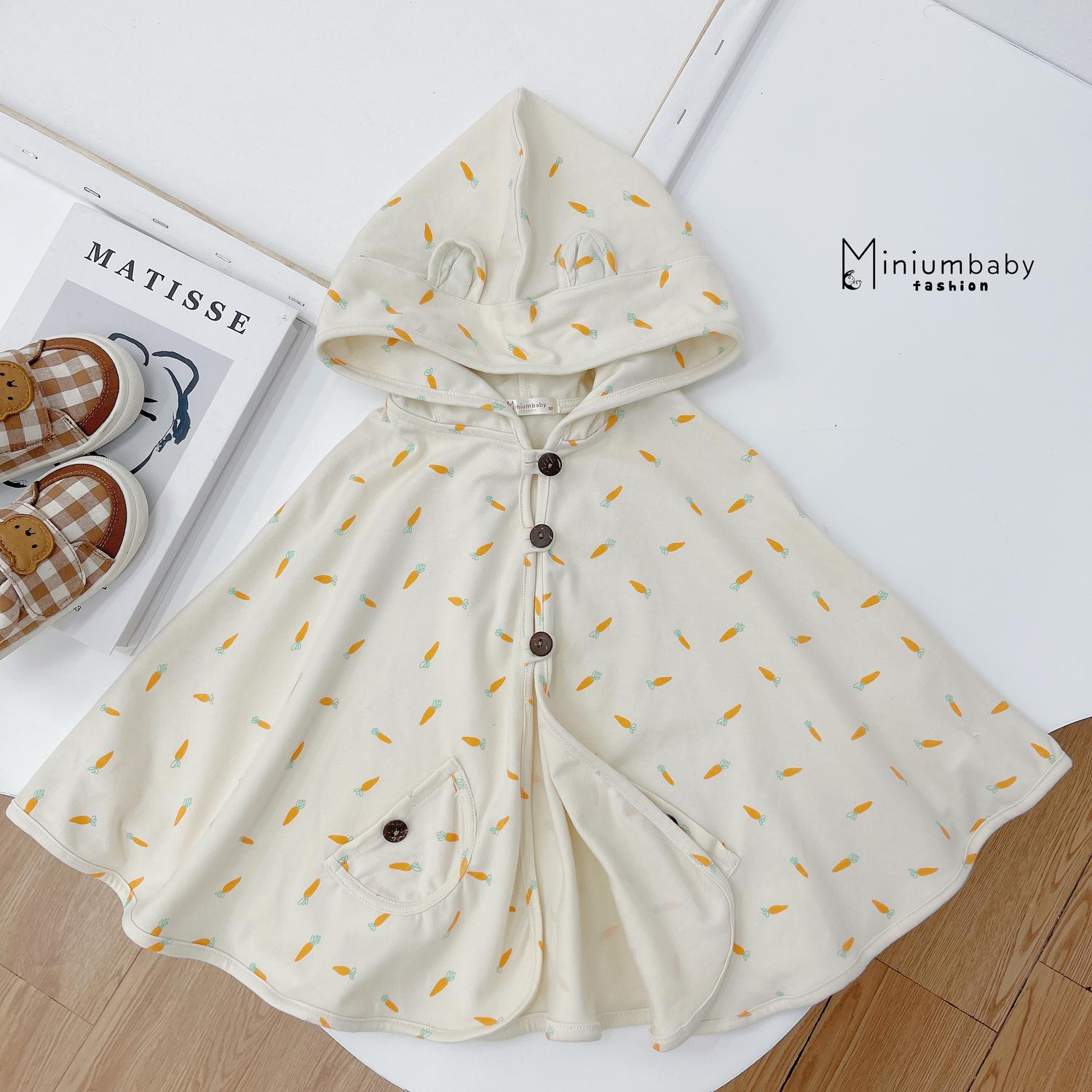 Áo choàng cánh dơi Cà rốt bé be