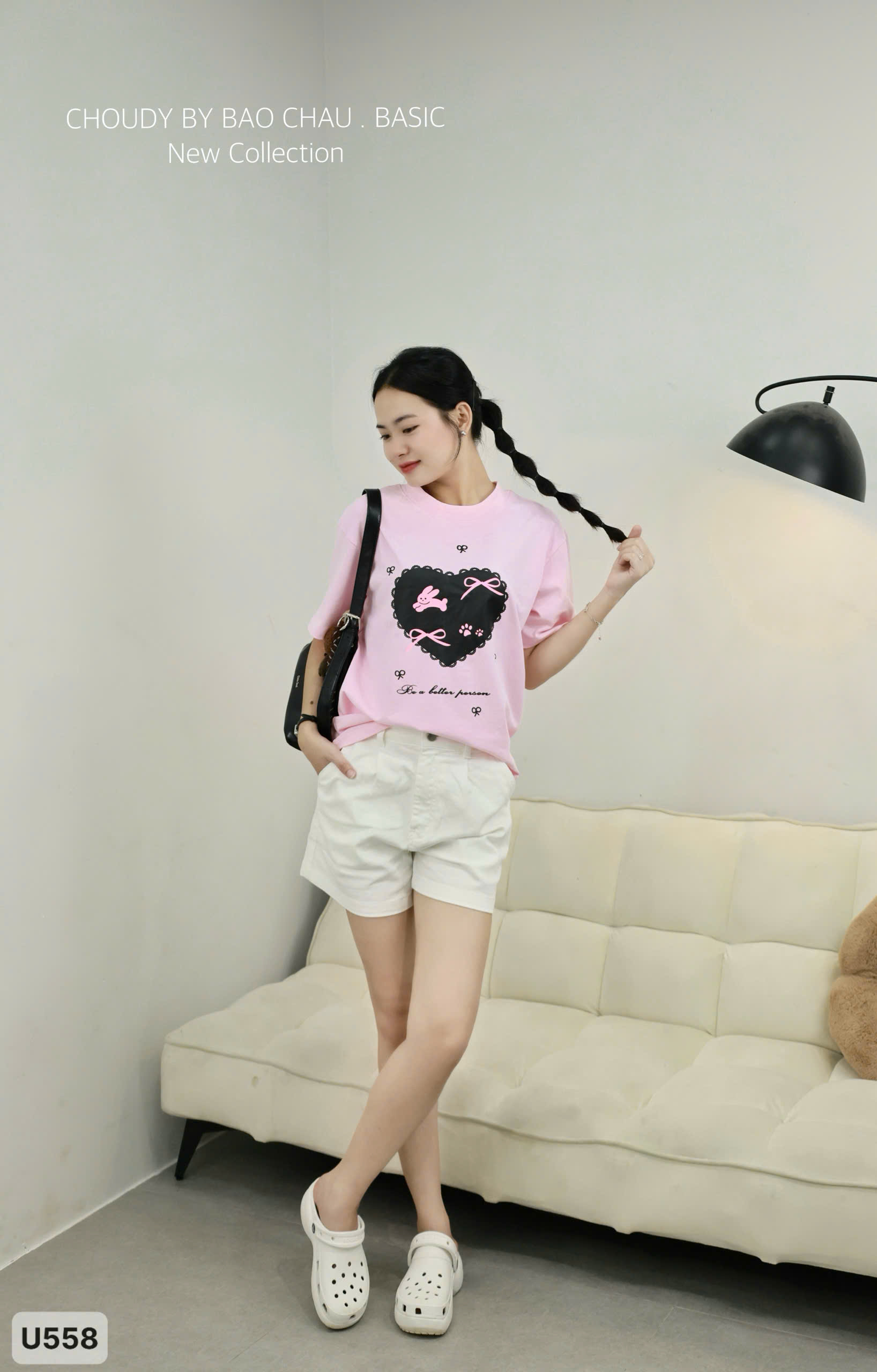 U558 QUẦN SHORT JEAN TRẮNG